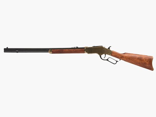 Deko Westerngewehr Denix Winchester Mod. 73 USA 1873 messing und schwarz realistisches Repetieren mit HĂĽlsenauswurf GesamtlĂ¤nge 110 cm