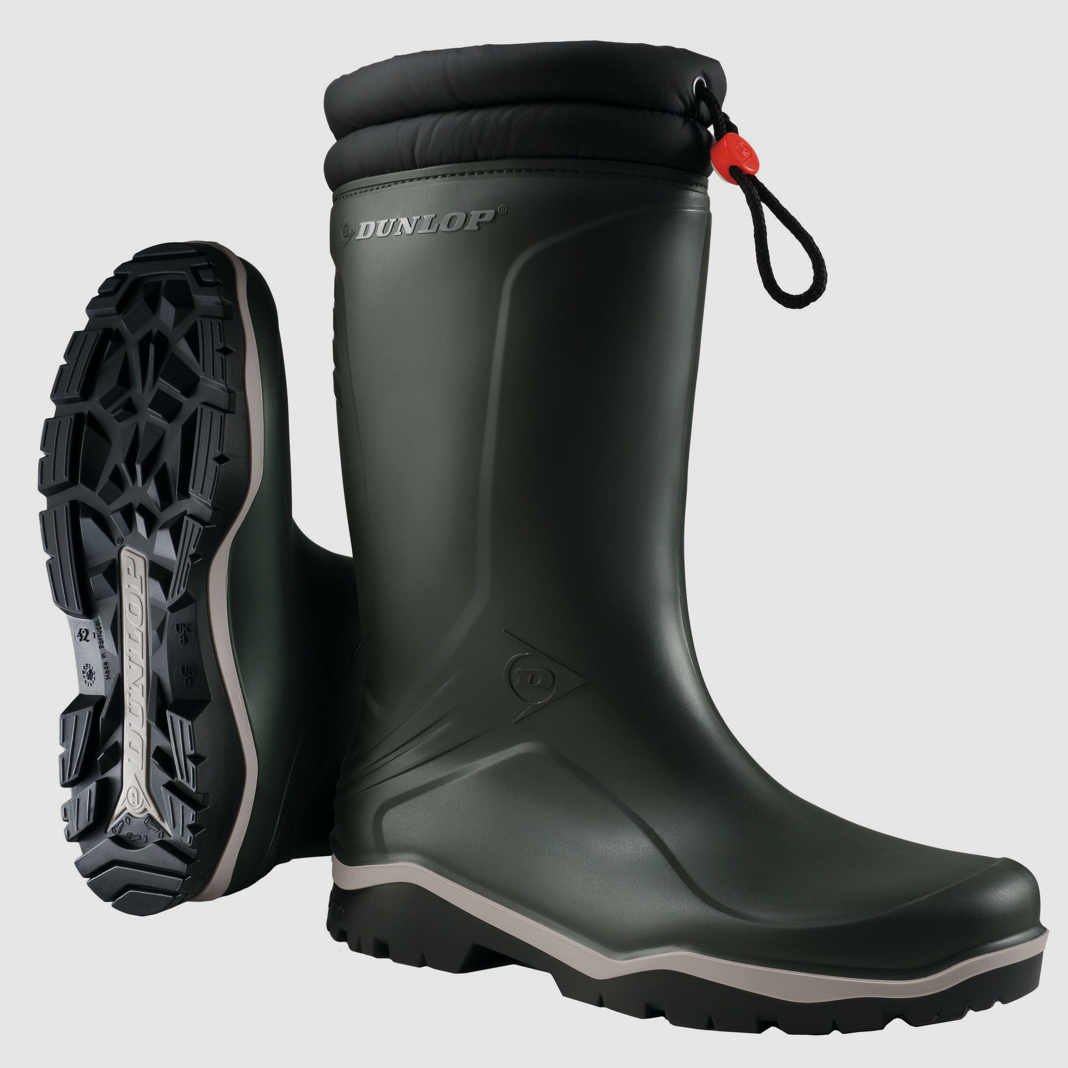 Dunlop Zimowe Gumowe Kalosze Blizzard z Futrem