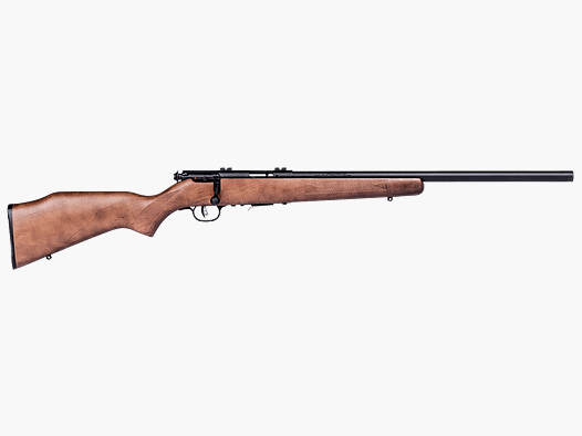 Repeater rifle Savage 93 wooden stock cal. .17 HMR semi-weight barrel