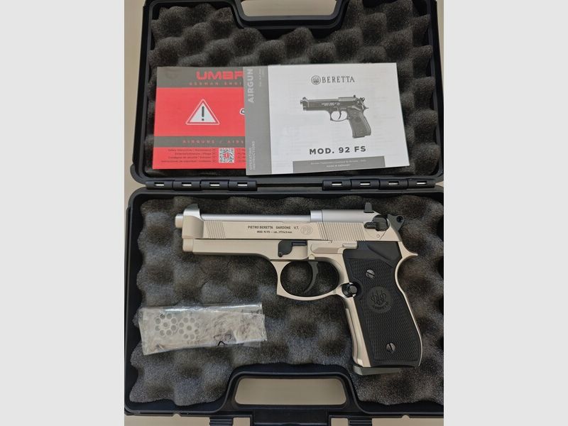 Beretta M92 FS Nickel CO2 4,5mm Diabolo