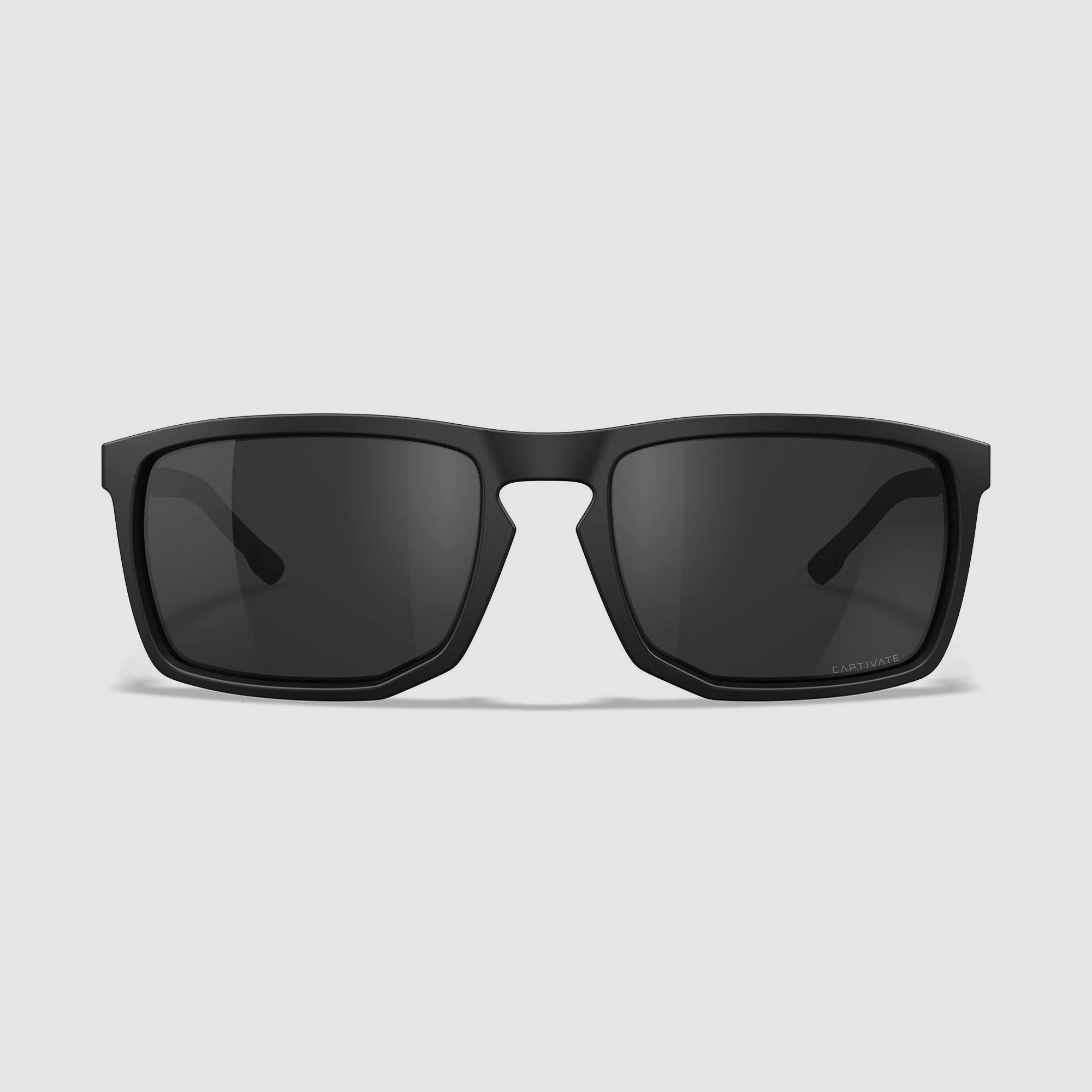 Wiley X AXE zonnebril met CAPTIVATE Polarized Grey lenzen, Matte Black AC6AXE02 montuur, afbeelding 2 van 5