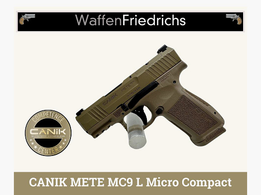 CANIK METE MC9 L Micro Compact FDE - Weapons Friedrichs