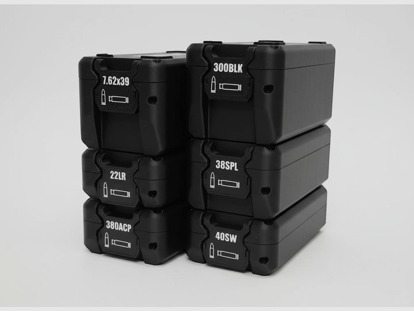 Filamelt skrzynka na amunicję / 22 LR - .22 LFB / 'Składana / blokująca pokrywa' / skrzynka na naboje, Ammo Box, zdjęcie 1 z 10