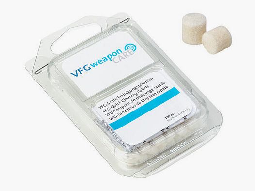 Tapones de limpieza rápida VFG para rifles y pistolas de aire (100 piezas)