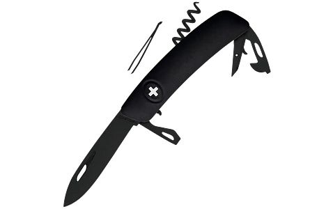 Swiza Taschenmesser D03 ALLBLACK – 11 Funktionen