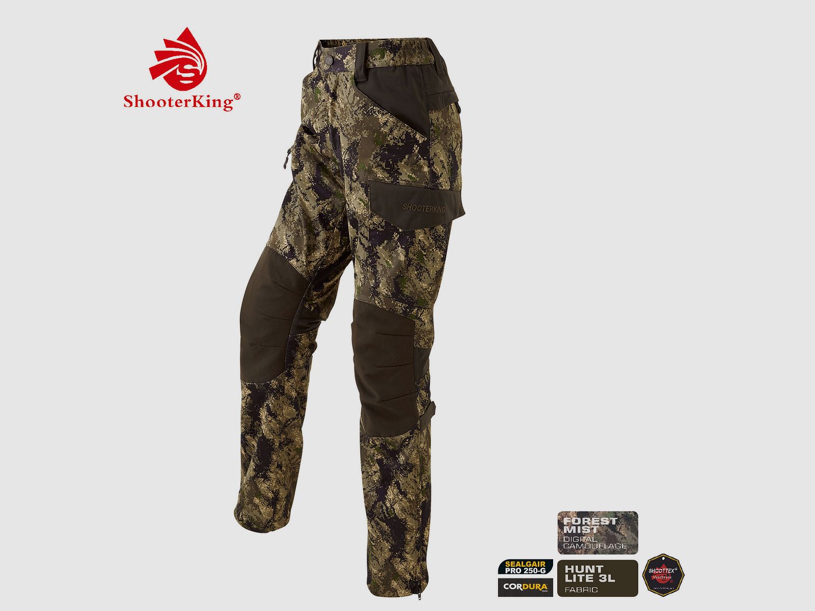 SHOOTERKING Huntflex Hose Damen Digital Camo Forest Mist