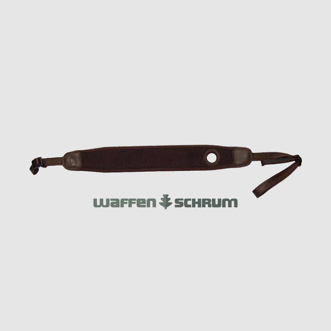 Mjoelner Sangle de Fusil de Chasse Loden - Marron avec Trou pour le Pouce
