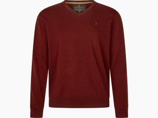 Seeland Kiefern V-Ausschnitt Pullover Herr Merlot M