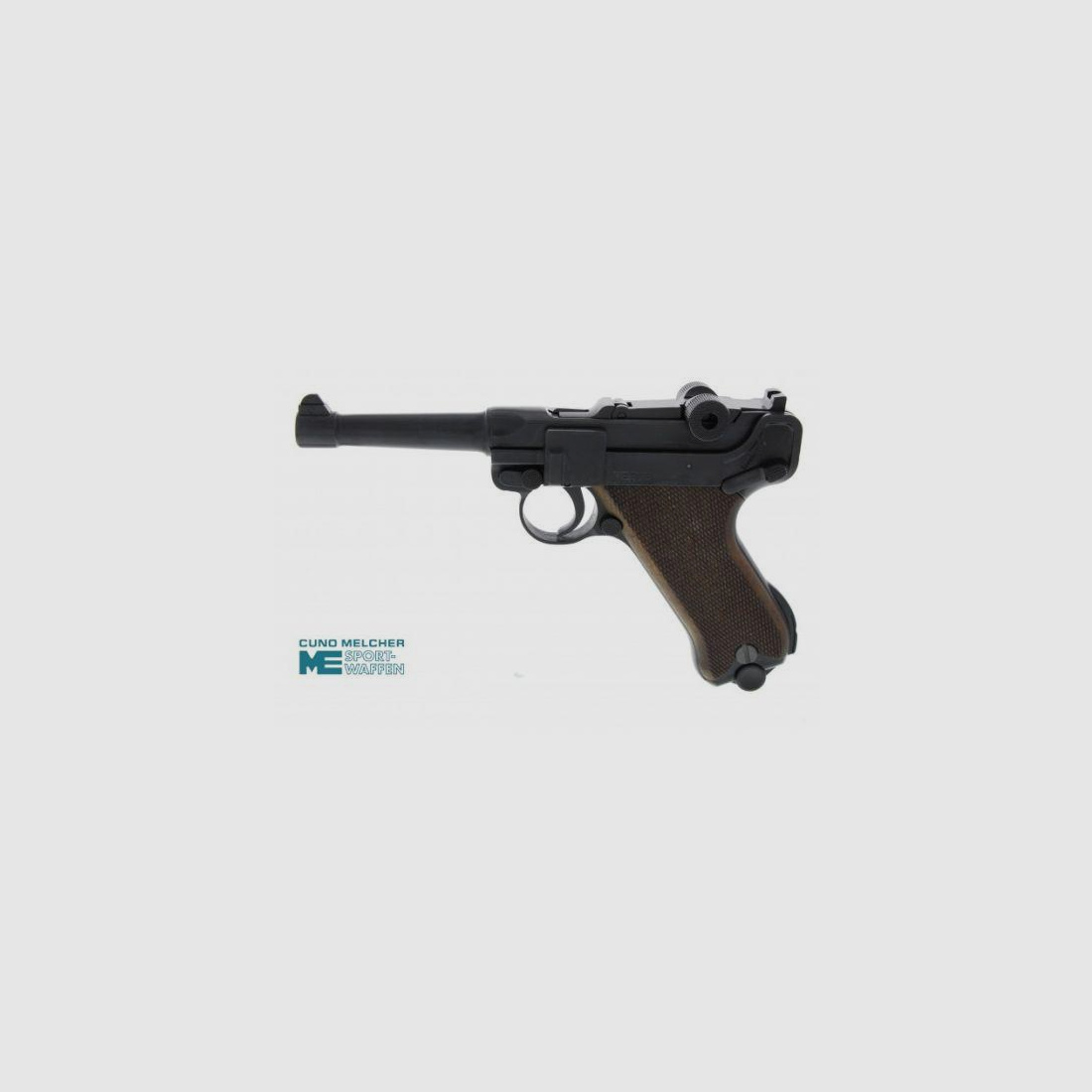 ME gas pistol (SRS) ME 08 with wooden grip cal. 9mm P.A.