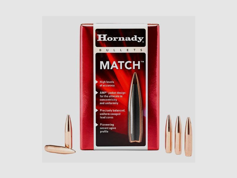 Hornady Bullet 8mm/.323 BTHP MATCH 196GR 500 pieces