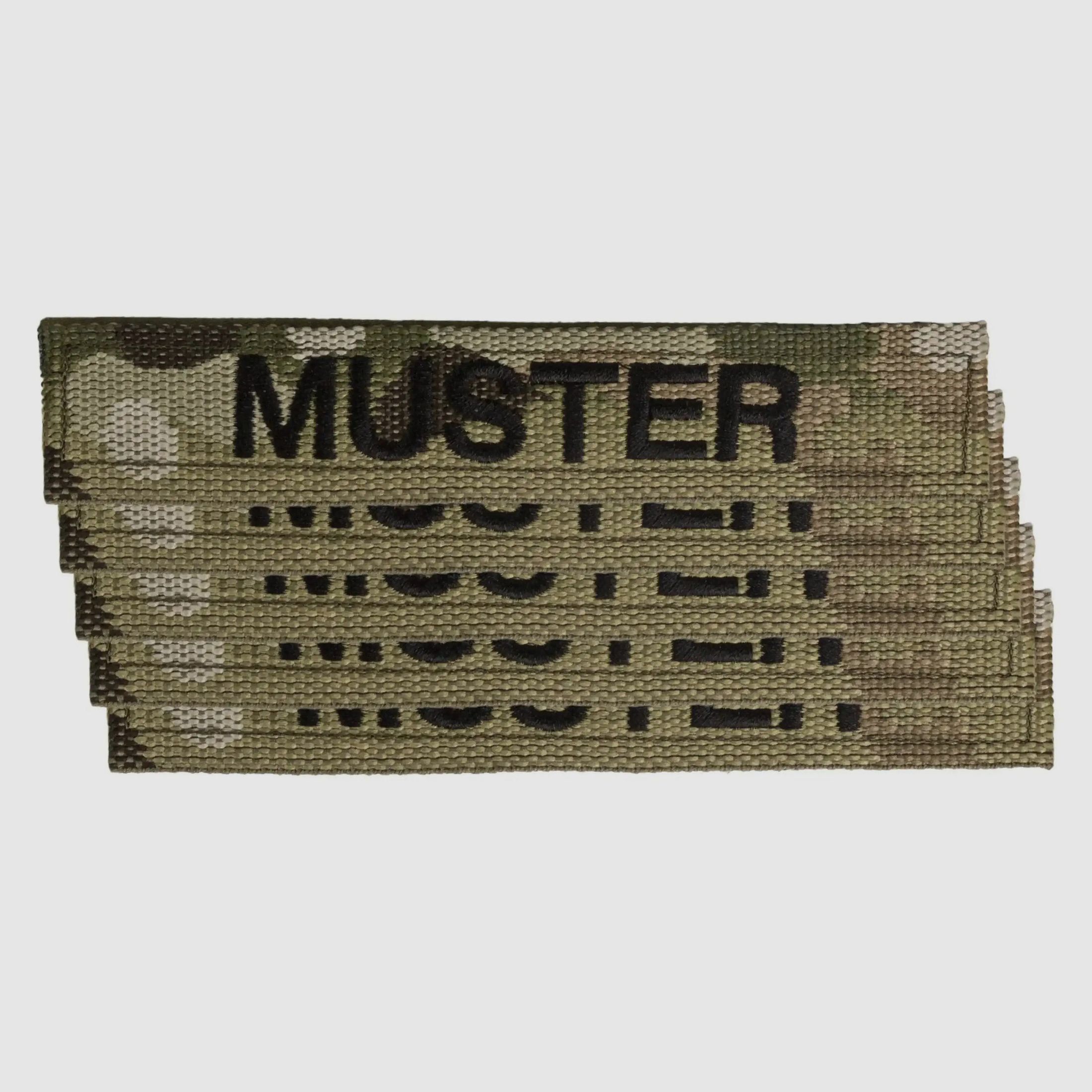 ASMC ASMC Namensbänder 5er Set Multicam gestickt auf Textil