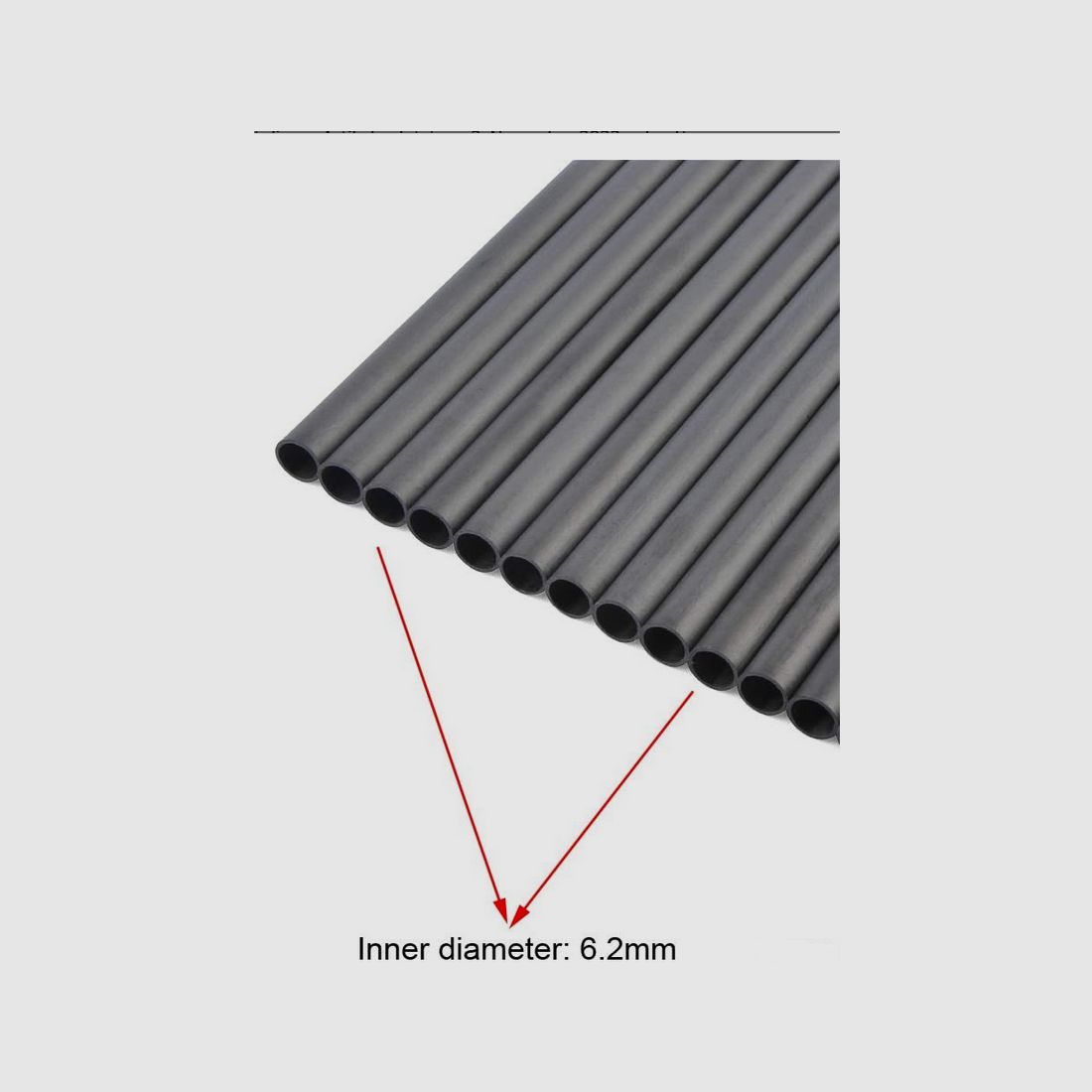 SHARROW - 24 Stück Carbon Pfeilschaft - 30 Zoll - Spine 300 - aus reinem Kohlefaser - ID 6.2mm - Pfeilschäfte für hausgemachte Pfeile