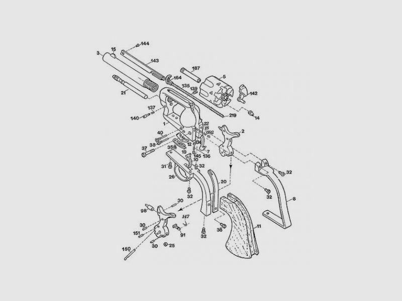 Revolver Cattleman 1873 5,5 (Messing) 0449, Bild 1 von 2