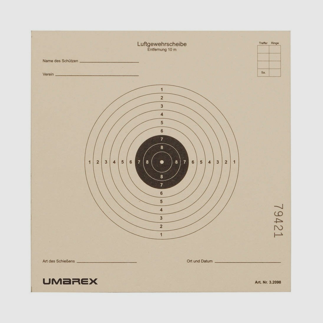 Umarex Luftgewehr Zielscheiben 14x14 cm - 1.000 Stück