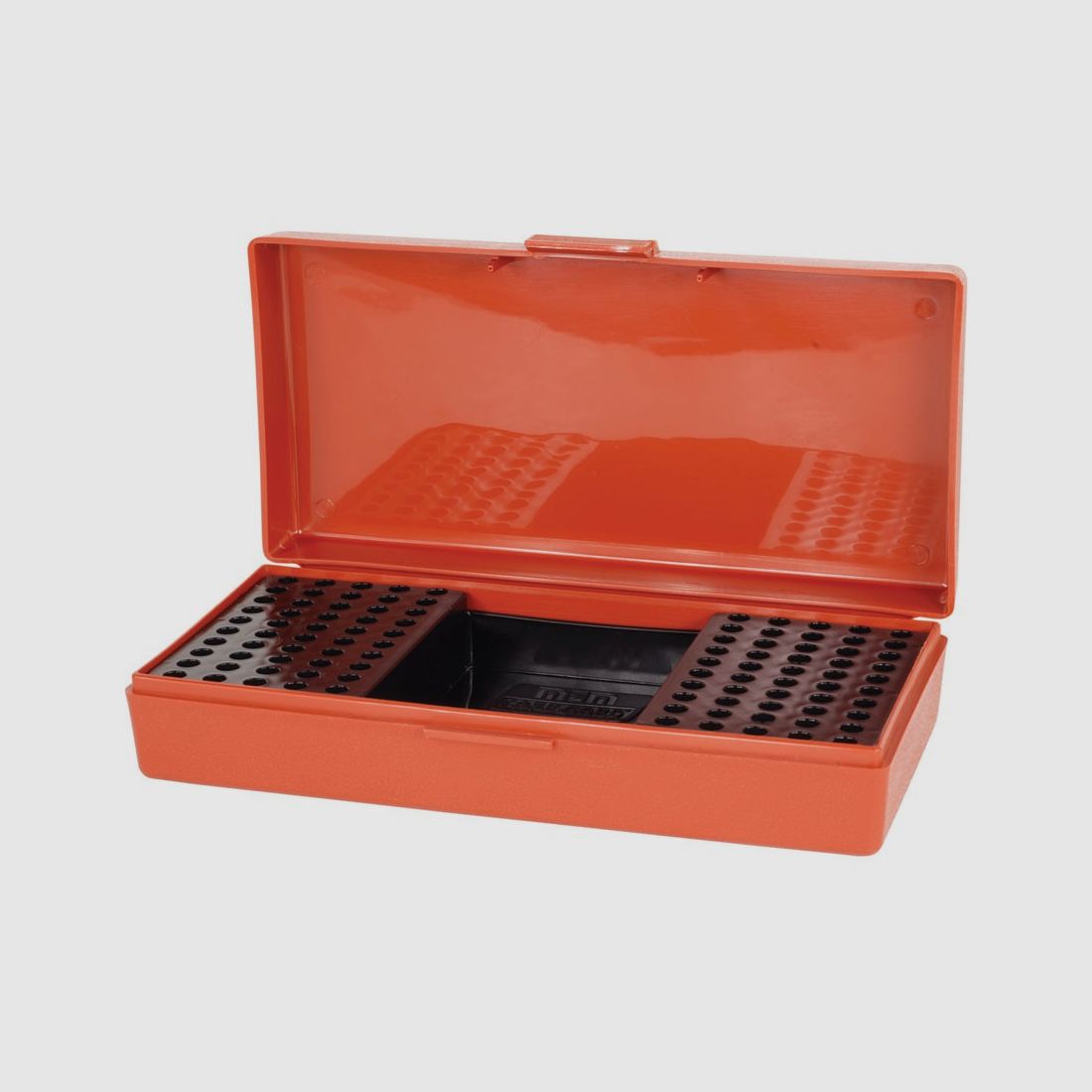 MTM Kleinkaliber Wettkampfbox SB-200-32 rotbraun mit Klappdeckel für 100 Patronen .22 LR