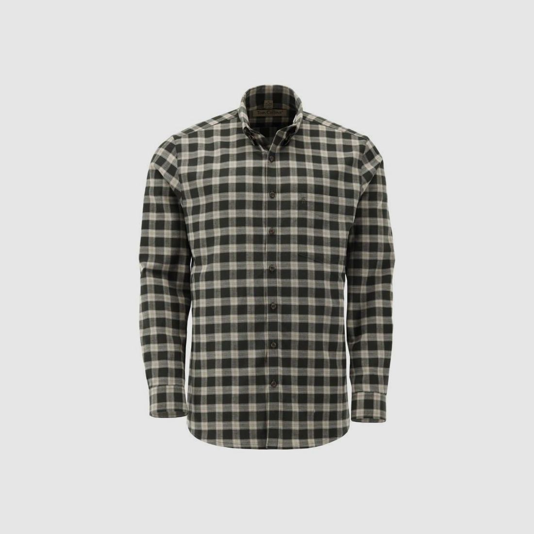 Men’s shirt Tom Collins olive check, image 1 of 3