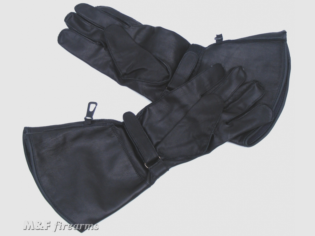 Stulpenhandschuhe "US-Police Heritage" mit langer Stulpe schwarz