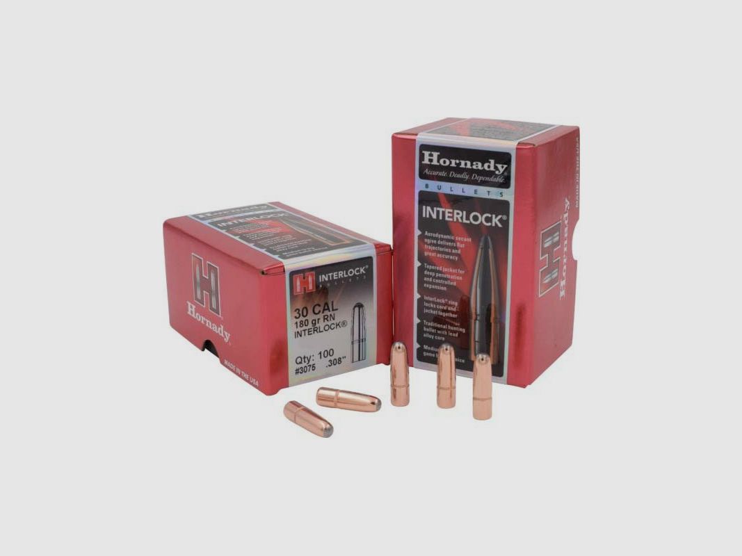 HORNADY Bullets .30 GR 180 RN