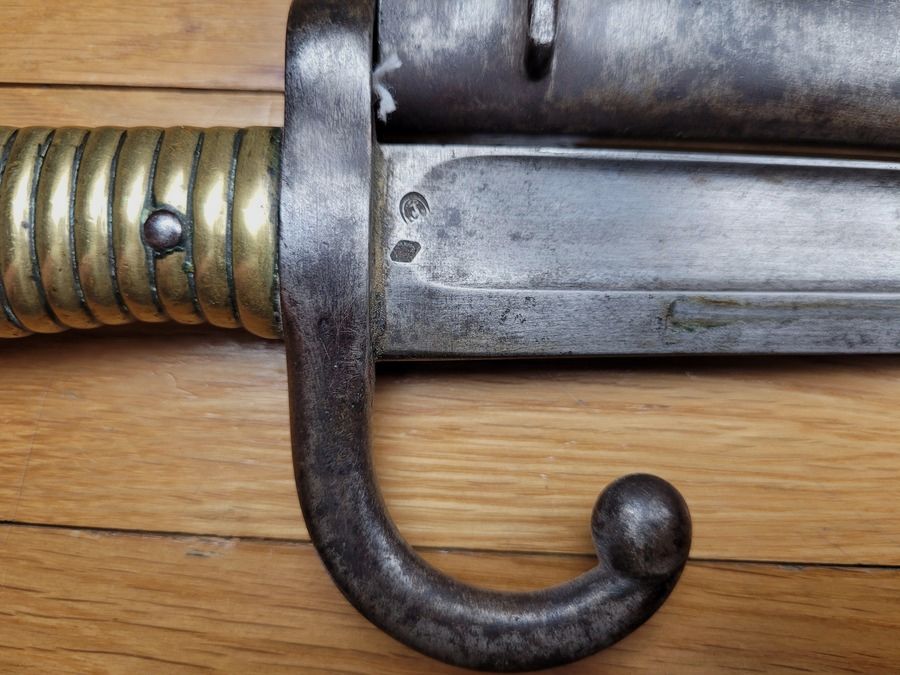 Zeer mooie Chassepot bajonet – Mre NATIONALE de Châtellerault – met nummer – TBE, afbeelding 8 van 14