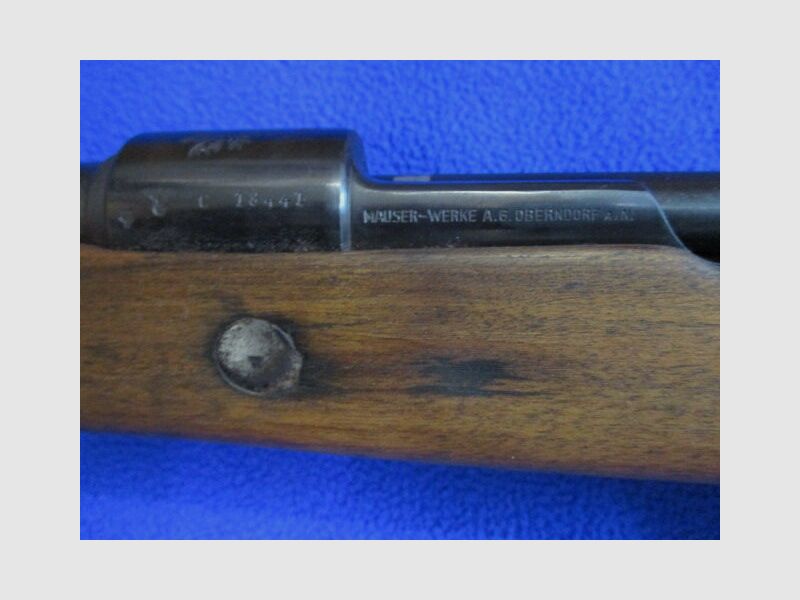 Bolt Action Rifle Carbine K98 Mauser 1937 Portugal Contract K98K, image 3 of 4