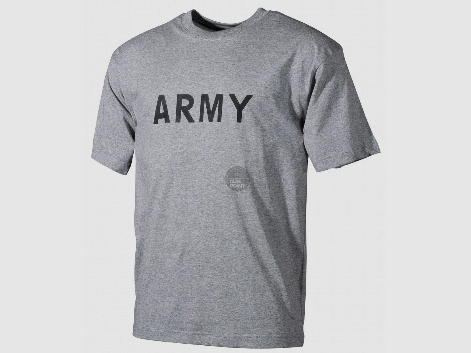 T-Shirt, bedruckt, "Army",grau - Gre: XL