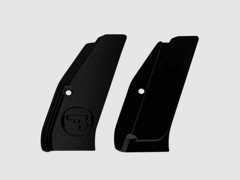Griffschalen Alu black SP01 lang ohne Jetfunnel