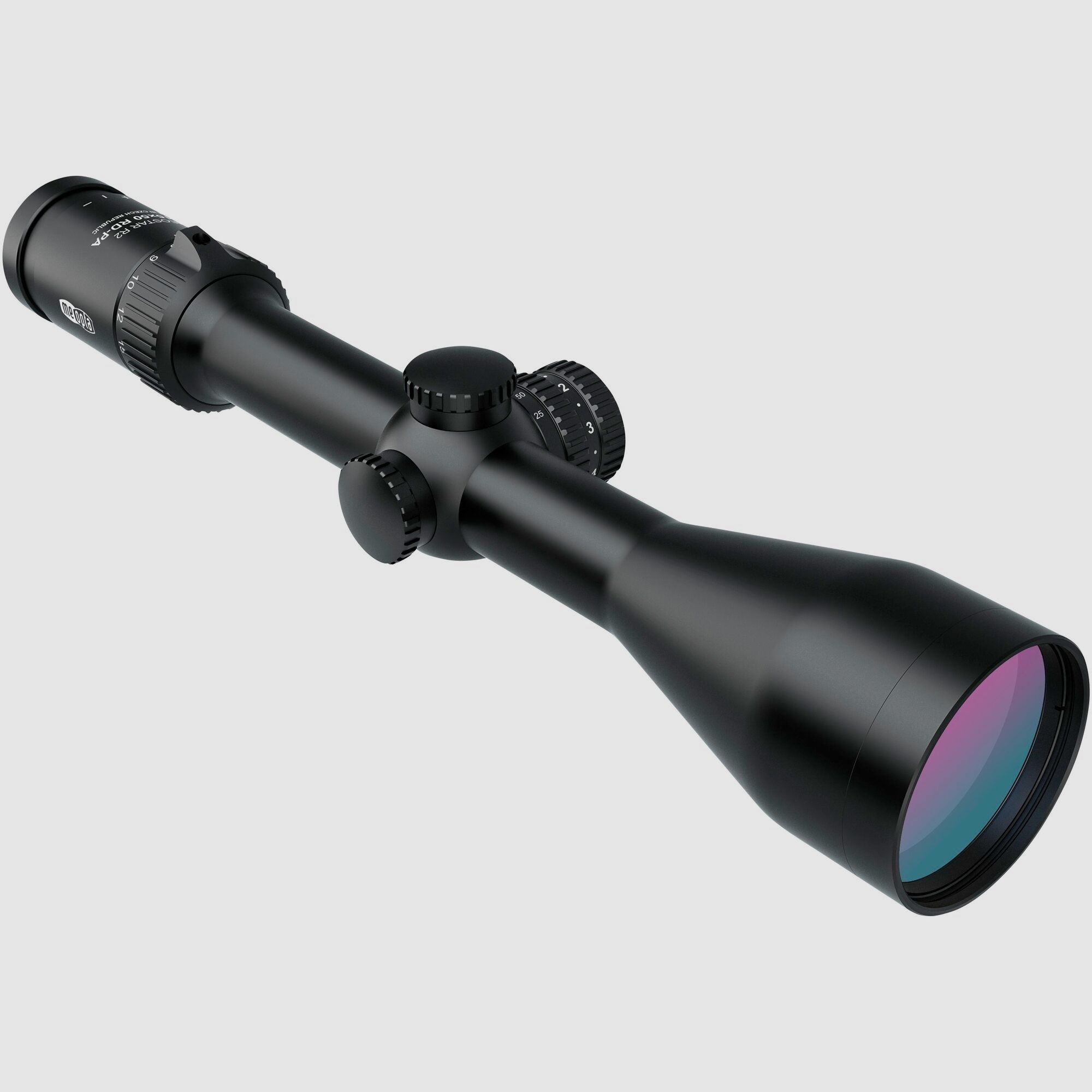 Meopta Zielfernrohr R2 2,5-15x56 RD PA mit Schiene, Absehen 4K