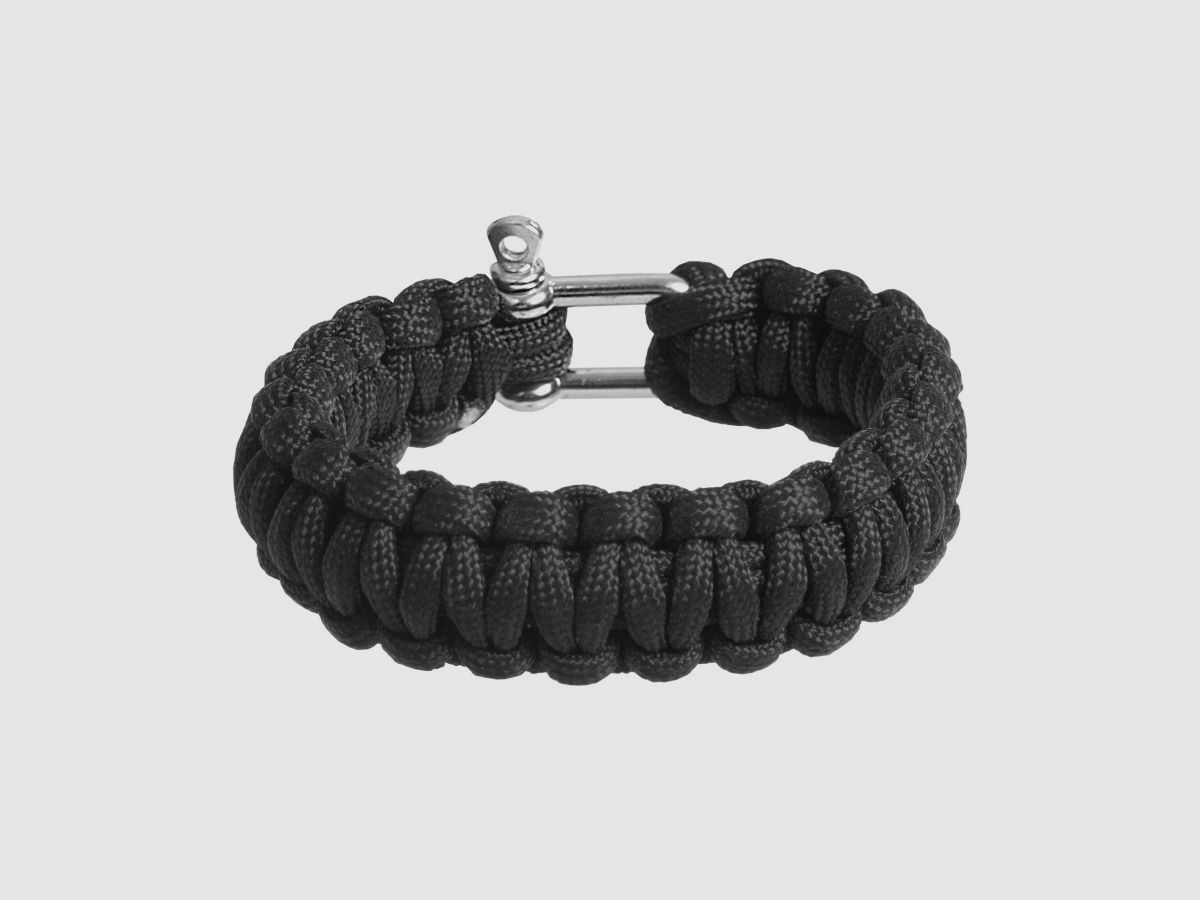 Bransoletka BCB paracord czarna (210-006), zdjęcie 4 z 4