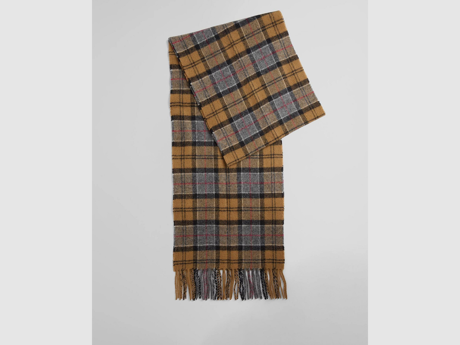 Barbour Lambswool Scarf Dark Dress Tartan