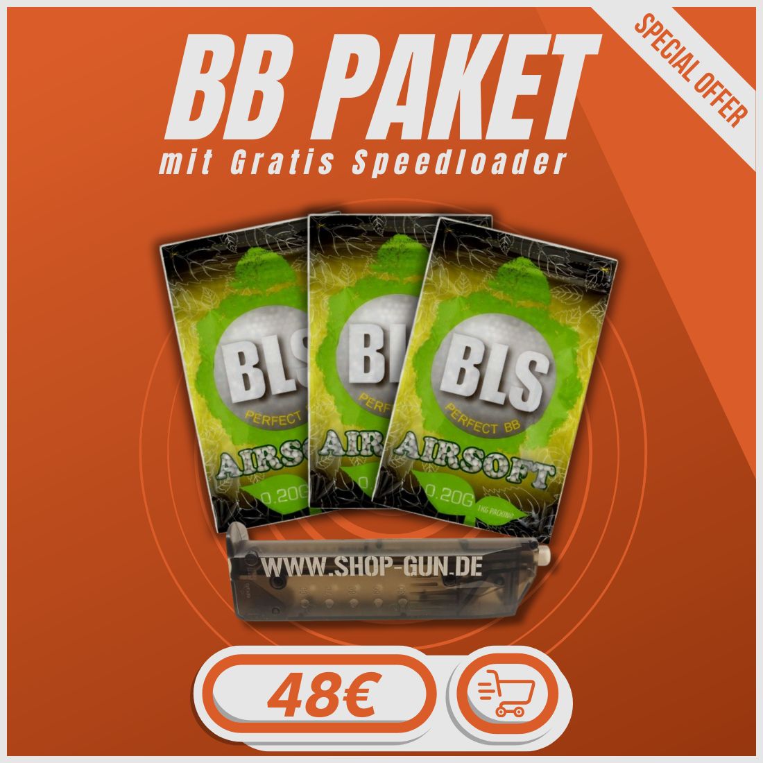 0.20g BLS BIO Sparpaket mit Speedloader