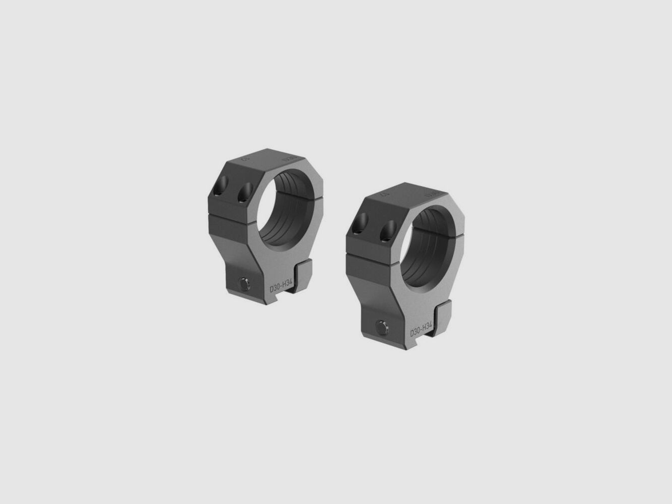 Audere PSR D-Ringe 30mm schwarz H34mm