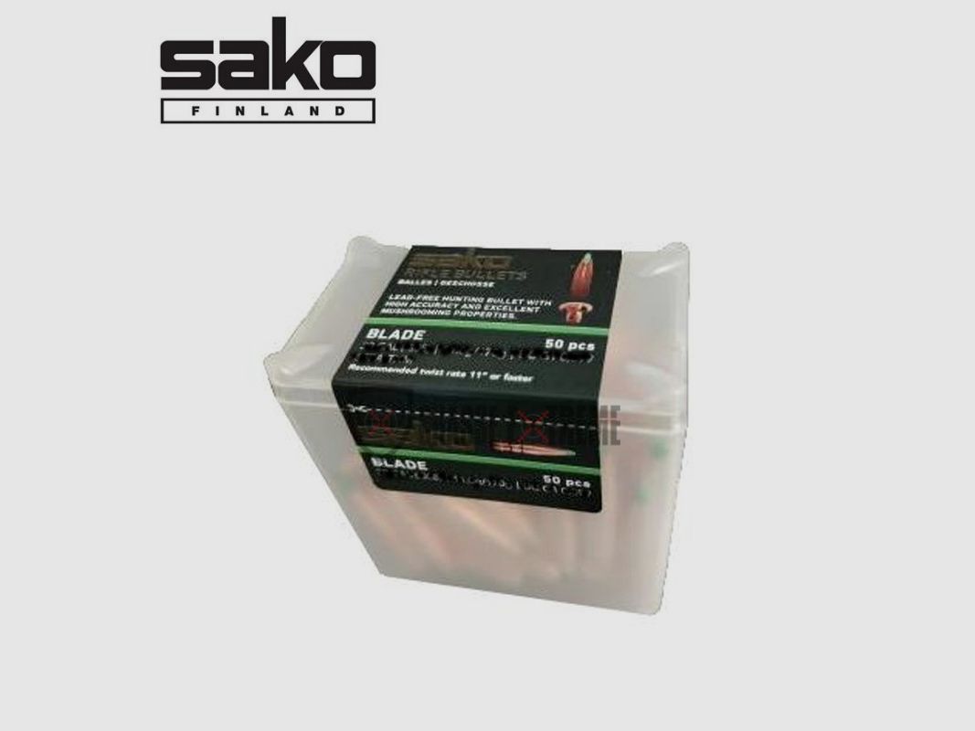 50 Bullets SAKO Powerhead Blade cal 8mm / 323 180Gr