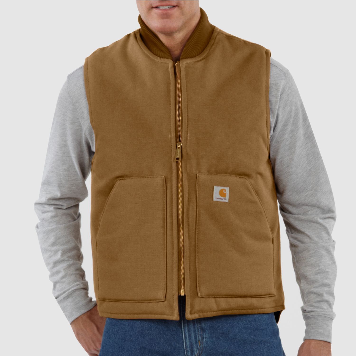 Chaleco aislante Carhartt V01, hombre, marrón Carhartt®, M