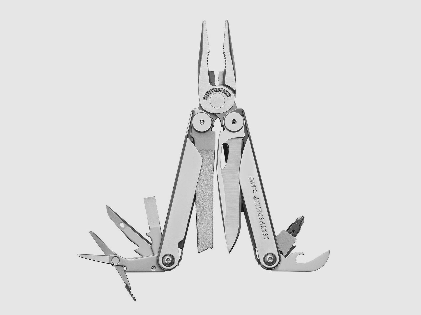 Leatherman CURL in acciaio inossidabile, custodia in nylon, nera, M