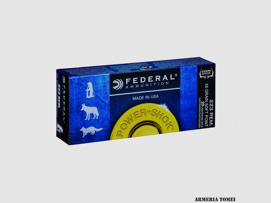 FEDERAL – 223 REM 55 GR Soft Point – Packung 20 St.