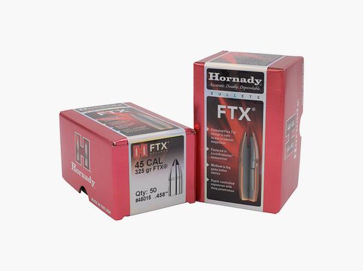 Hornady FTX BULLETS .45/.458 325GR – 50 szt.