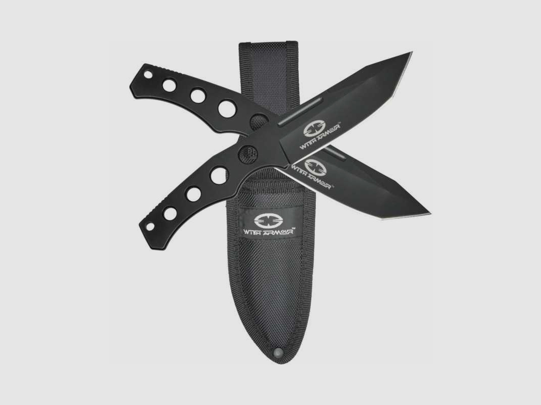 Set di coltelli da lancio a 2 pezzi WithArmour ACES con fodero in nylon