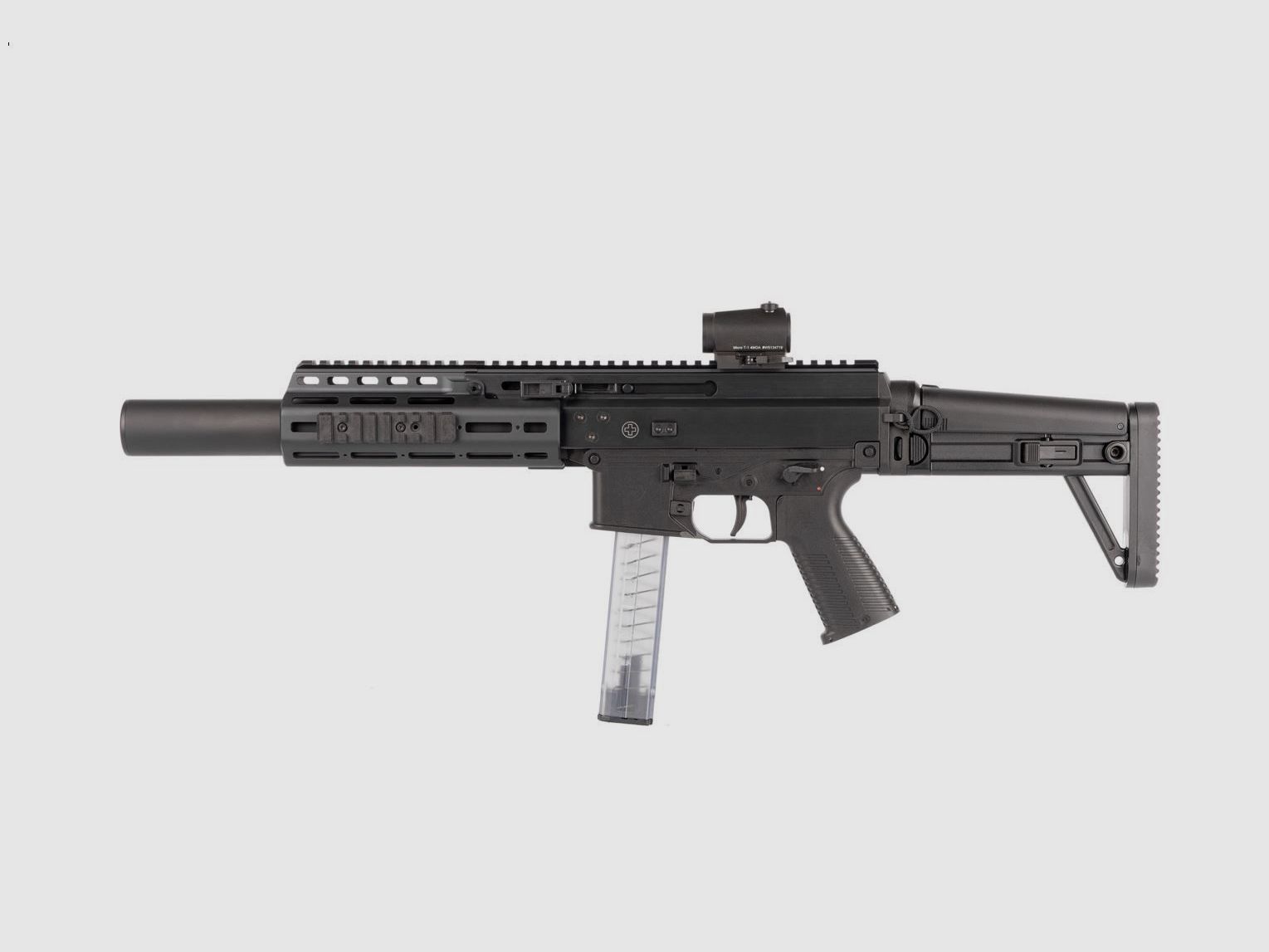 SL rifle B&T APC9 SD PRO MBT, black, 9x19, integrated suppressor, Aimpoint Acro P-2, image 2 of 3
