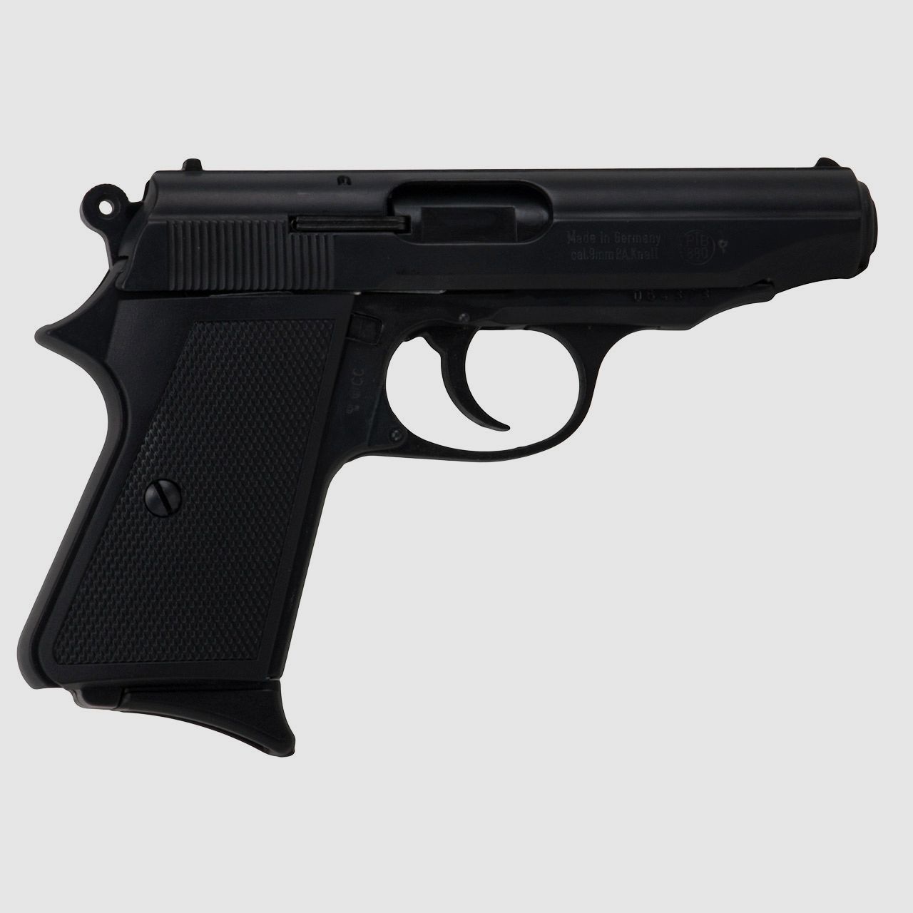 Schreckschuss Pistole Melcher ME 9 Para schwarz brĂĽniert Kaliber 9 mm P.A.K. (P18) + 50 Schuss