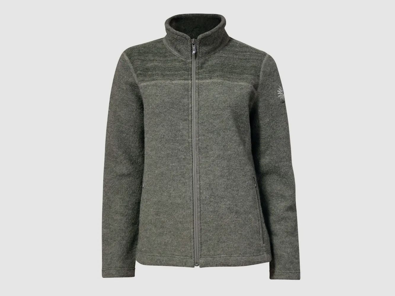 Ivanhoe Damen-Wolljacke Beata mit Stehkragen (grün)