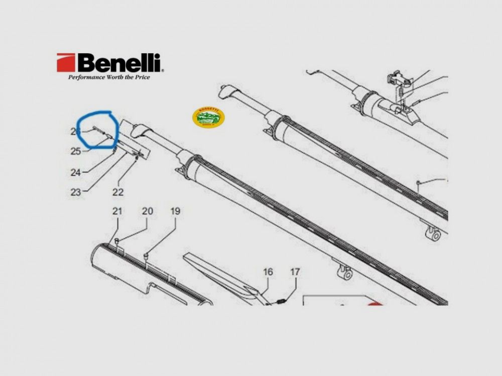 BENELLI Auswerferfeder Super Black Eagle - 046M