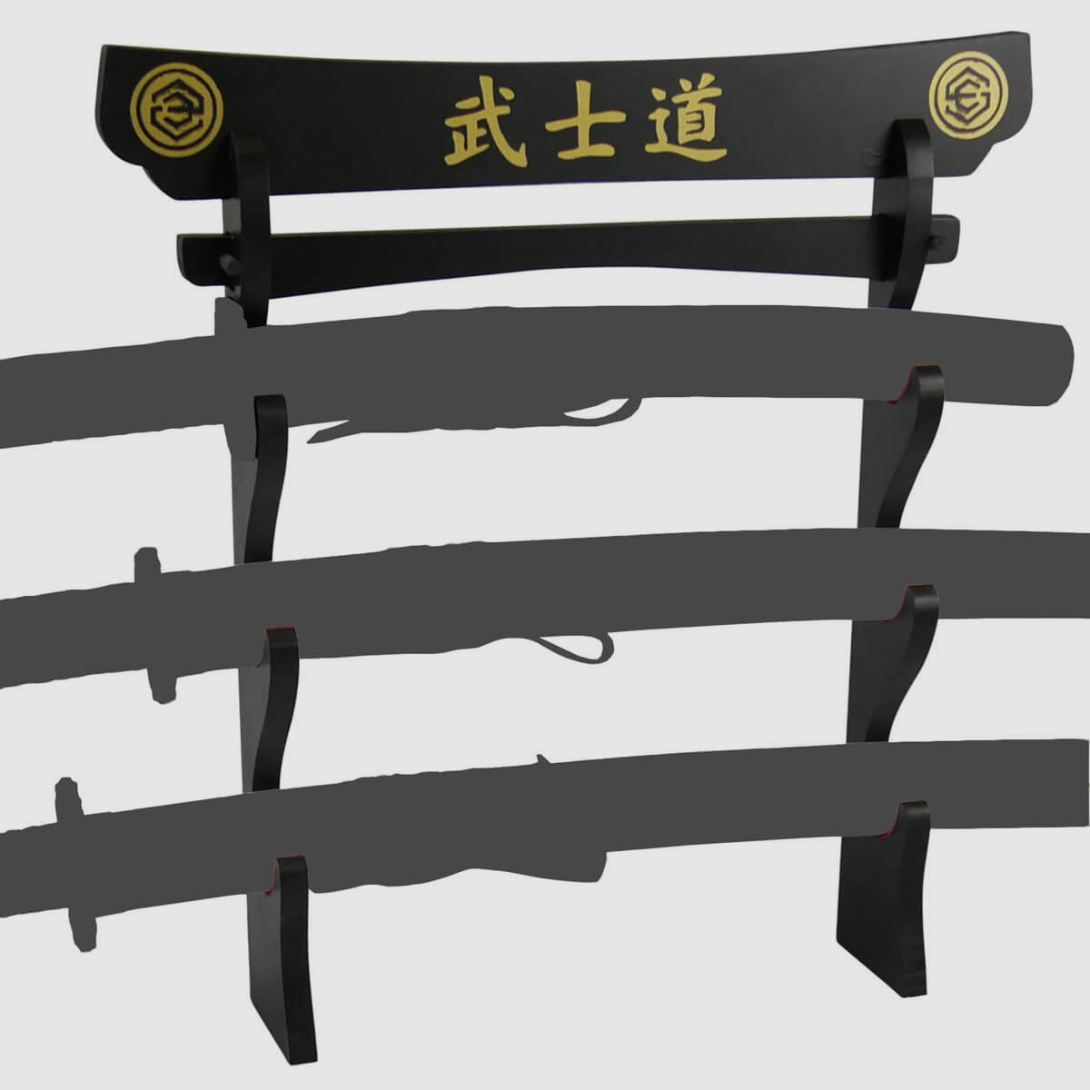 Sword stand Torii for 3 swords