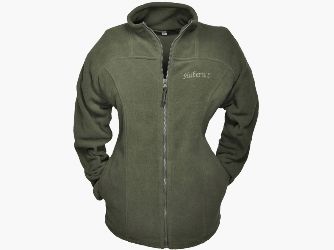 Damen Fleecejacke einfach - oliv, 2XL