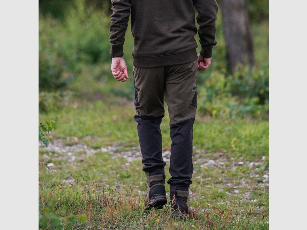 Men’s hunting trousers SEELAND OUTDOOR STRETCH TROUSERS PINE GREEN / METEORITE, image 4 of 5