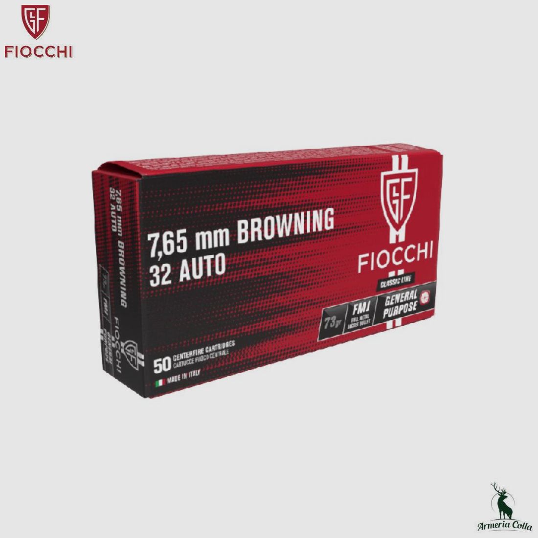 Fiocchi Munizioni Fmj cal. 7,65 Browning art. 707650