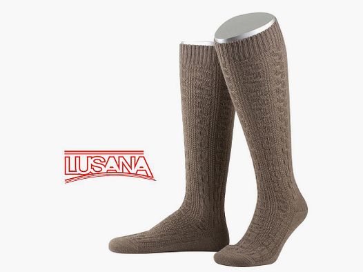 Lusana Trachtenstrumpf in Taupe (12)