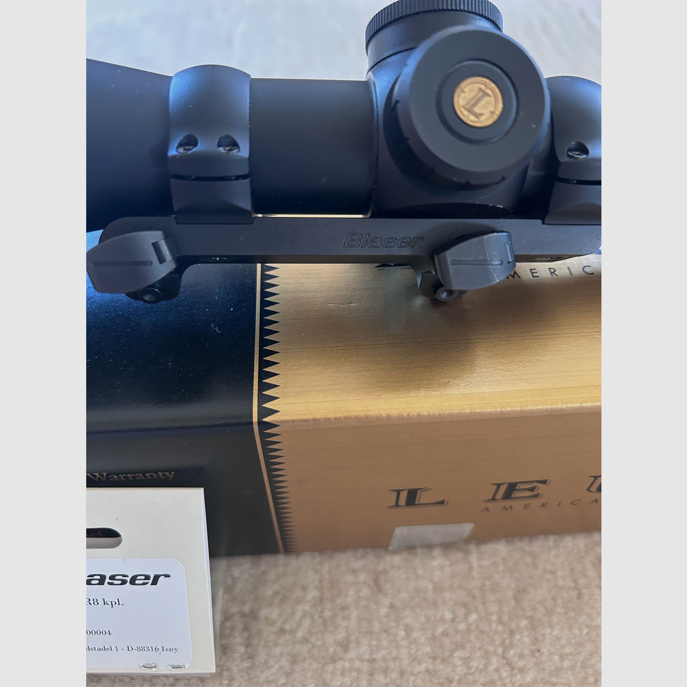 Leupold VX6 2-12x42mm Iluminado Alemán #4 Punto incluyendo BLASER Sattermontage