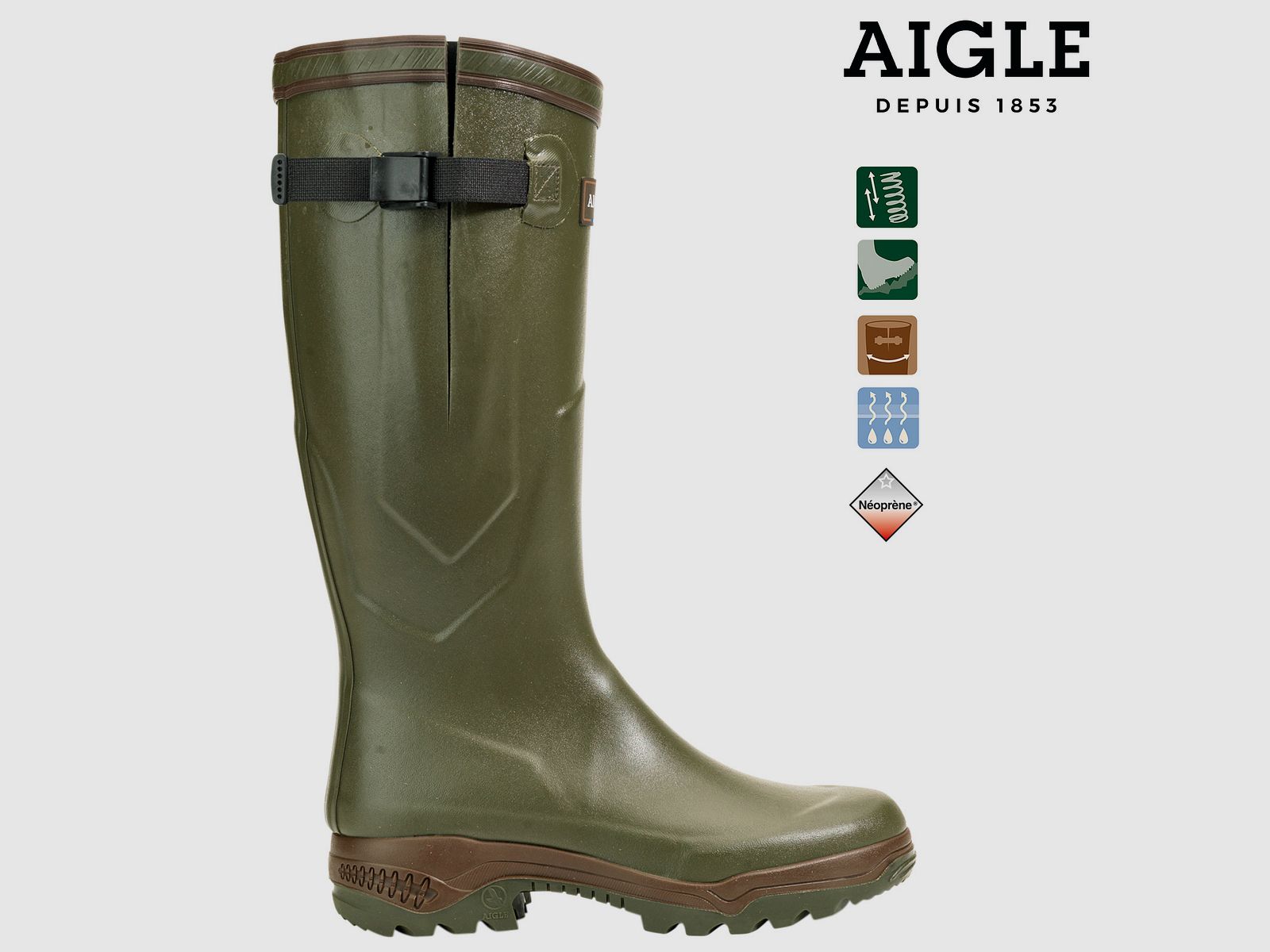 AIGLE PARCOURS® 2 Iso khaki