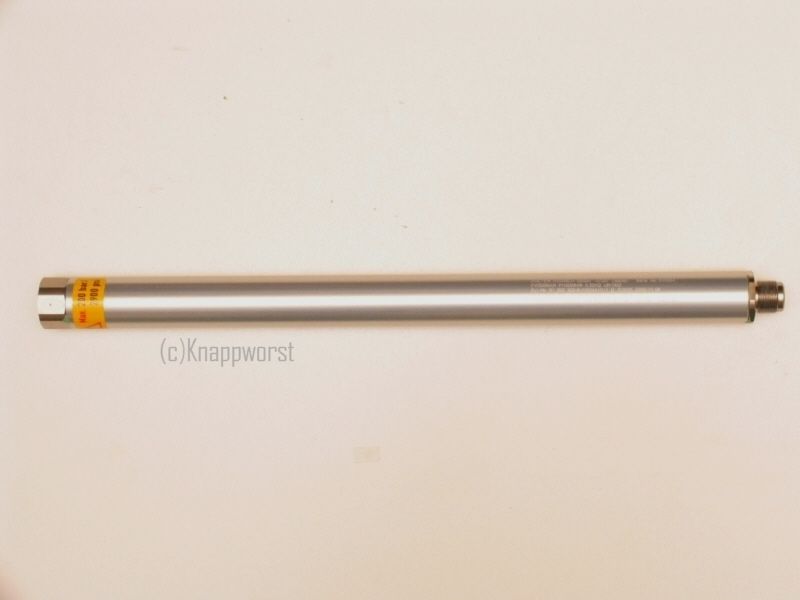 Compressed air cartridge Anschütz LG silver aluminum