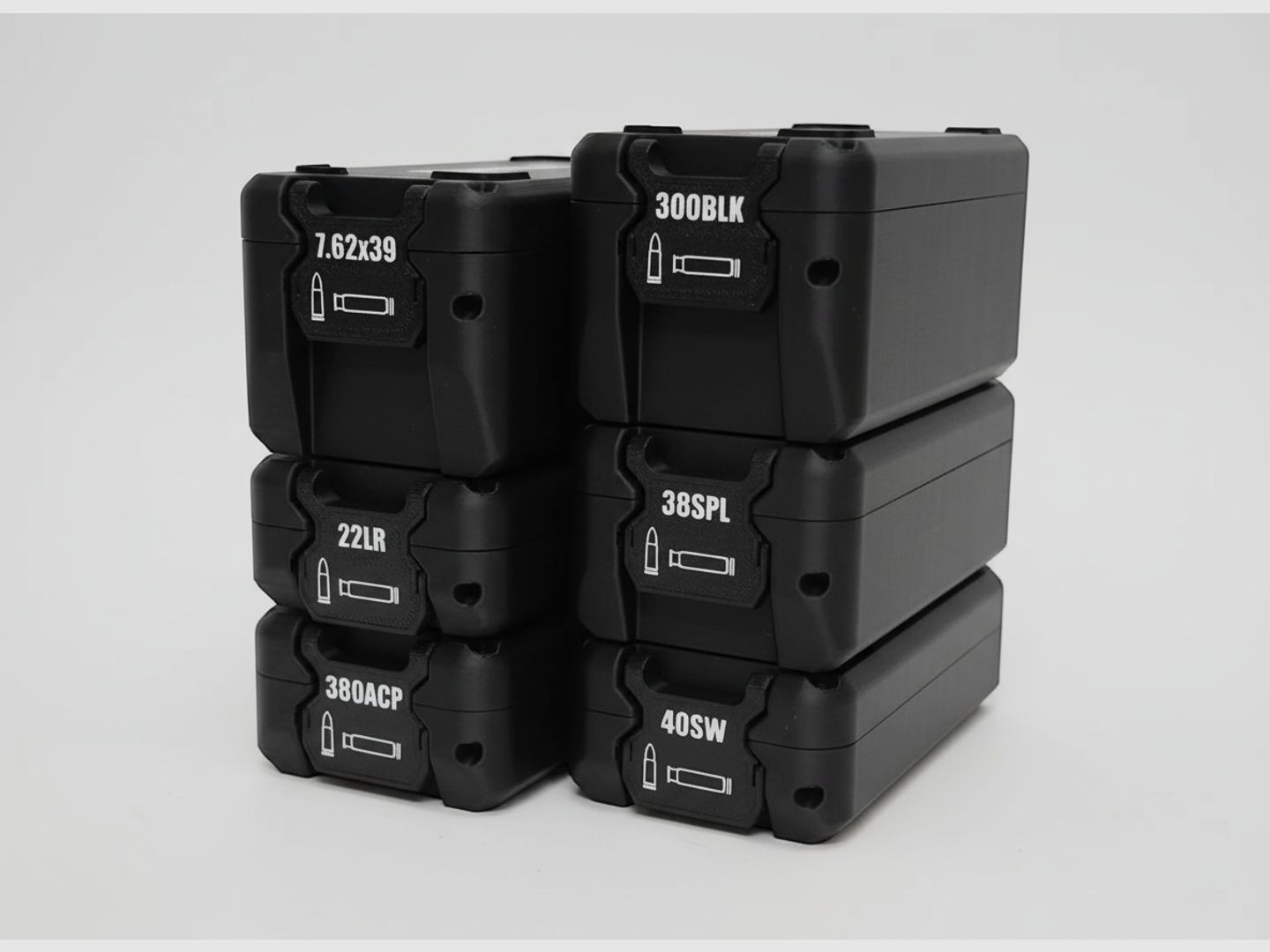 Filamelt Munitionsbox / 22 LR - .22 LFB / 'Klapp- / Rastdeckel' / Patronenbox, Ammo Box